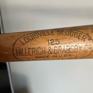 Vtg Louisville Slugger 125 Hillerich & Brabsby Powerized Ted Williams Signature